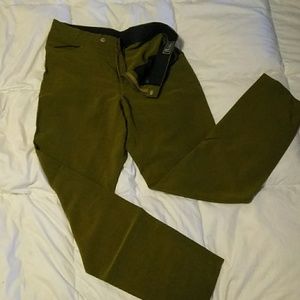 Versace Classic V2 green silk mens pants